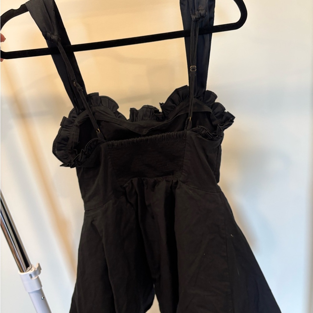 Free People Black Mini Dress with Wide Straps - Picture 6 of 6